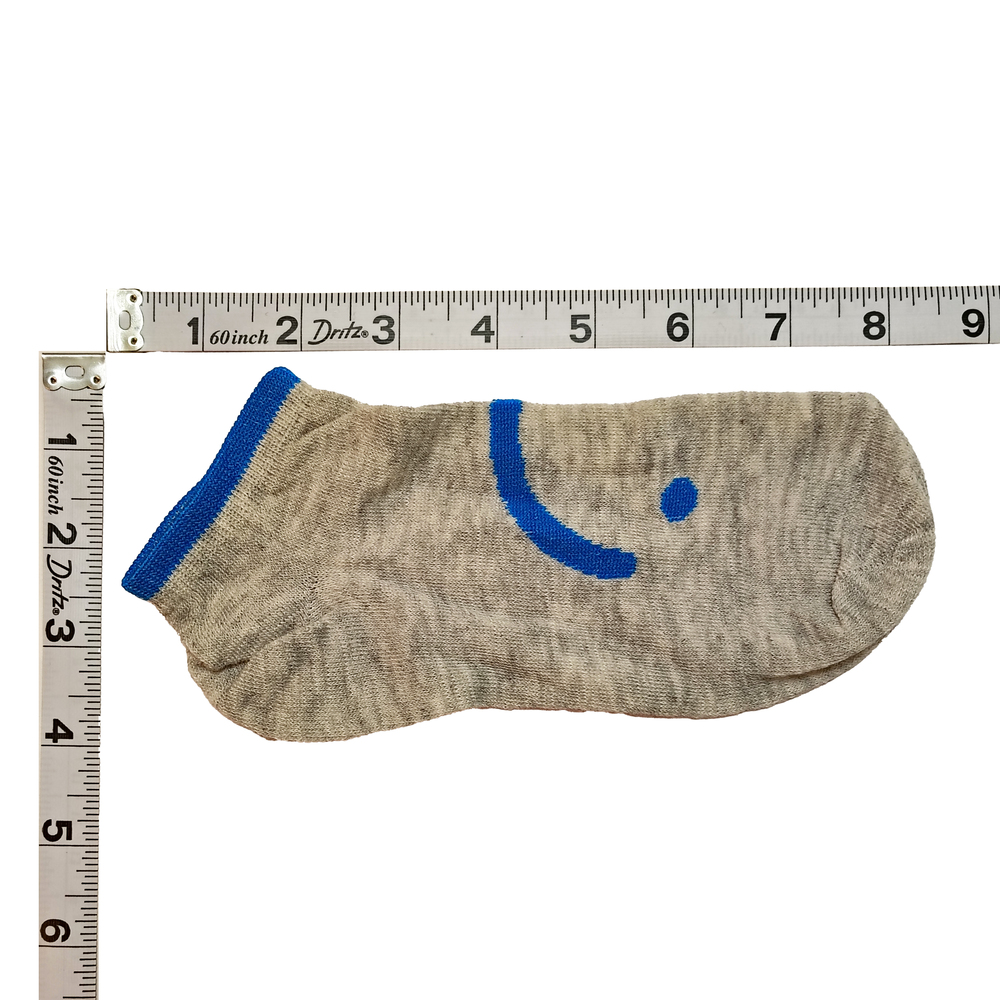 5 Pairs Tutuanna Socks - Gray & Blue Smiley